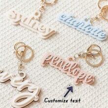 1 Stück 3D Schlüsselanhänger mit individuellem Namen, Akryl Namensschild, Rucksack Schlüsselanhänger, personalisiertes Namensschild, Geburtstagsgeschenk, Wickeltaschen-Anhänger, Gepäckanhänger, Individuell - Die besten Geschenke für sie, Muttertag, Vatertag etc., Graviert, langanhaltend, Edelstahl, Farbig, Süß, Niedlich, Lustig, Kawaii, Y2K, Stilvoll, Unisex, Lässig, Individuell, Personalisiert, Einzigartig, Angepasst, Ideale Geschenke für Ihn, Ideale Geschenke für Sie, Sie, Freund, Freundin, Familie, Freunde, Kinder