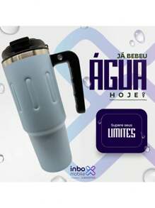 Garrafa Copo Térmico Com Alça Inox Carro Água 900ml Camping