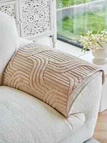 1 件奢华风格高端防滑宠物友好型毛绒沙发套，秋冬新款直线一体式柔软舒适沙发垫 - 彩色 - 查看 7