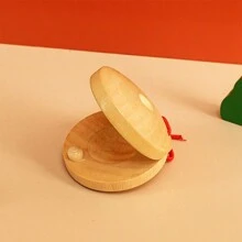 Wooden Castanet Musical Instruments, Orff Percussion Instrument Finger Castanets For Beginners, Music Lovers And Performers - Multicolor - View 9