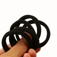 Faixa de cabelo elástica alta preta estilo minimalista, faixa de cabelo para chuveiro e banheiro, faixa de cabelo com rabo de cavalo alto sem costura, faixa de cabelo feminina, leve, durável e estilosa