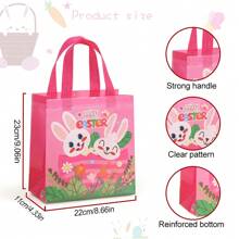 Easter Gift Bags Easter Egg Bags With Handles, Non-Woven Easter Bags For Easter Baskets, Easter Party Gift Bags Decor Easter Easter Decorations Easter Decor Easter Gifts Easter Bags