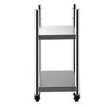 VEVOR 14" X 14" Rice Warmer Stand Cart Stainless Steel With Wheels & Two Brakes