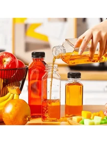 Plastic Juice Bottles With LIDS, Refrigerator Juice Containers With LIDS, Reusable Juice Bottles, Smoothie Bottles, Empty Plastic Juice Bottles, Drink Containers With LIDS, Empty Milk Bottles, Plastic Smoothie Drink Bottles - Multicolor - View 9