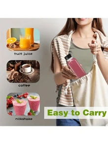 Plastic Juice Bottles With LIDS, Refrigerator Juice Containers With LIDS, Reusable Juice Bottles, Smoothie Bottles, Empty Plastic Juice Bottles, Drink Containers With LIDS, Empty Milk Bottles, Plastic Smoothie Drink Bottles - Multicolor - View 10