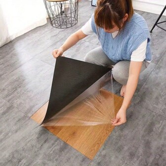 12/24pcs Marble Pattern Self-Adhesive Wall Stickers, Floor Tiles, Aluminum Foil Backing, Matte Surface For Anti-Slip, 11.8" X 11.8", Thicker Version, Suitable For Bedroom, Kitchen, Office Backsplash, Indoor Floor