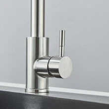 Kitchen Sink Faucet Pull Out Sprayer 360° Swivel Kitchen Faucet Single Hole Single Handle Hot And Cold Water Mixer Tap - 銀色 - 查看 10