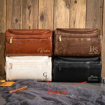 Personlig necessär för make pappa son, anpassad reseväska i PU-läder med stor kapacitet för män, anpassad namnpresent till födelsedag fars dag årsdag bröllop marskalkar, allsidig unik, anpassad, perfekta presenter till honom, perfekta presenter till henne, henne, familj, vänner, flickvän, för årsdagar, för födelsedagar, för semester/semester, för utomhus/utflykter/resor/vandring/stadion/sport/klättring, för affärer/pendling/arbete/kontor, skolmaterial, tillbaka till skolan, skolpresent, för kontoret, för skolan, för klassrummet, för lärarpresenter, för universitet, för kollega, för studentrum, för lärare, för pojkar och flickor, för tonåringar, högstadieelever, mellanstadieelever, gymnasieelever, högskoleelever, universitetsstudenter, förstaårsstudenter, andraårsstudenter, förstaårsstudenter, delikat romantik, väskor och bagage, anpassade necessärer