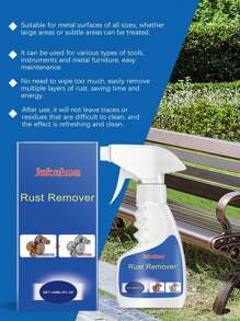 Metal Surface Rust Remover: Degreasing And Derusting, Cleaning Metal Hardware, Workpieces, Steel Bars, And Removing Oil Rust - Blue - View 4