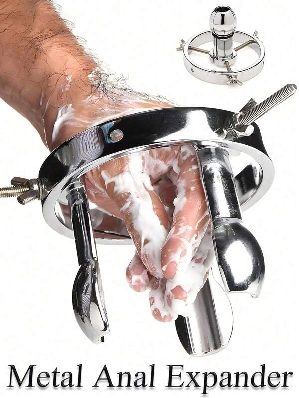 Verstellbarer Analexpander aus Metall, SM-Sexspielzeug für Männer und Frauen, vaginale/anale Dehnung, Analplug aus Edelstahl, BDSM-SM-Sexspielzeug für Männer und Frauen, anale Erweiterung, Analplug, SM-Produkte, Sexspielzeug, Analsexspielzeug, Crossdressing-Sexspielzeug, SM-Produkte, Sexspielzeug, Analsexspielzeug