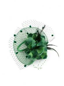 1 chiếc mũ Fascinator cho nữ và bé gái, kẹp tóc hoa băng đô cho Kentucky Derby, tiệc trà, tiệc cocktail và đám cưới - Nhiều màu - Xem 11
