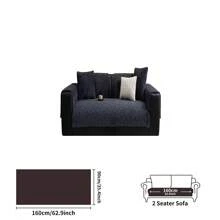 1pc Cream-Colored Plush Sofa Cover, Non-Slip Sofa Pad For Home Use In Autumn/Winter, Pet-Friendly Sofa Protector, Suitable For Bedroom, Living Room, Office, Home Decor