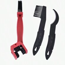 3pcs Bike Chain Cleaning Brush Set - Crevice Brush + Half-Circle Hook + Large Brush, Bicycle Maintenance Chain Cassette Cleaning Tools For Mountain Bike - Multicolor - View 9