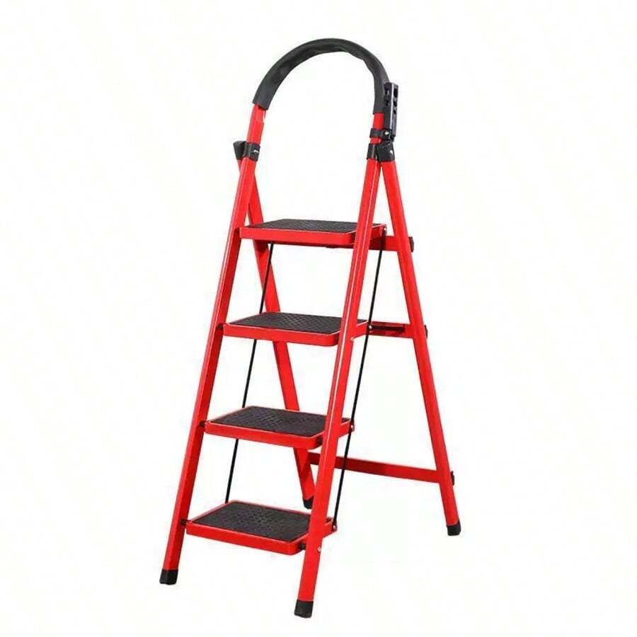 Escalera de3 y 4capas plegable para el hogar Escalera en espiga engrosada Escalera telescópica Escalada Almacenamiento portátil multifuncional para interiores y exteriores