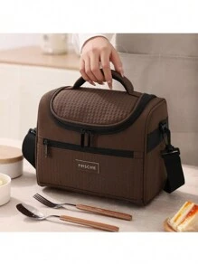 1 szt. 8,5 l torba na lunch dla kobiet i mężczyzn, studentów, sztruksowa torba na lunch, szczelna, izolowana, miękka, duża torba chłodząca na lunch - wielokrotnego użytku pudełko na lunch do biura, pracy, szkoły, pikniku, plaży, torby szkolne, torby do przechowywania dla nauczycieli, zewnętrzny pakiet chłodzący, zewnętrzny pakiet termiczny, torby do klasy, torby do organizacji w klasie