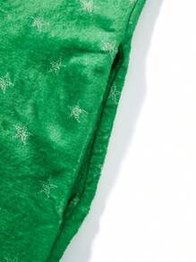 Women Christmas Home Jumpsuit, Star/Stripe Hooded Long Sleeves Zip-Up Fleece Pajamas For Night Sleep, S/M/L/XL