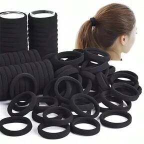 Elastico per capelli nero stile minimalista ad alta elasticità, adatto per doccia, coda di cavallo alta senza cuciture, leggero e alla moda - adatto per vari stili di capelli e uso quotidiano, regalo ideale per signore e ragazze, accessori per capelli per San Valentino della fidanzata, autunno, viaggio, accessori per capelli da donna, accessori per capelli, autunno, accessori per capelli, viaggio, accessori per capelli da donna, accessorio per capelli da donna, strumenti per capelli, accessori per capelli, accessori, accessori per la bellezza, regali, viaggio, regali per donne, accessori per capelli, riempitivi per calze