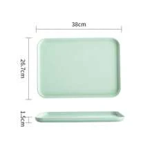 1pc Rectangular Tray, Plastic Serving Plate/Platter For Restaurant, Kindergarten, Home Use, Cup/Tea Tray, Catering, Barbecue, Kitchen Supplies, Available In Small/Medium/Large Size - Multicolor - View 21