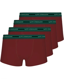 Kit com 4 Cuecas Sunga Lupo 460-003 - Vermelho - Visão 1