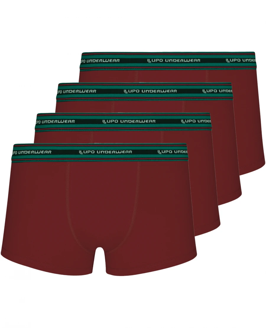 Kit com 4 Cuecas Sunga Lupo 460-003 - Vermelho - Visão 1