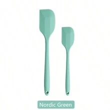 2pcs, 2in1, Silicone Spatula, Silicone Spatula Scraper, Mini Silicone Spatula, Jam Spatula, High Temperature Resistant Cream Spatula, Stirring And Baking Tool, Kitchen Utensils, Apartment Essentials, College Dorm Essentials, Back To School Supplies