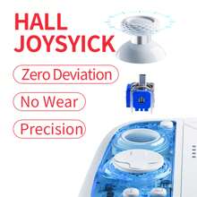 Set de 2 controladores de juego multicolor LinYuvo KS51 con palanca de mando Hall, programación de macros, giroscopio de seis ejes, vibración dual, disparo automático compatible con Switch/Switch OLED/Switch Lite, PC, Android, IOS - multicolor - Ver 2