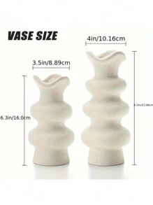 NJCHARMS 1/2pcs Ceramic Vase, Modern Dried Flower Vase, Round Vase, Pampas Flower Vase, Boho Home Decor For Centerpiece Wedding Dinner Table Party Living Room Office Bedroom, Housewarming Gift,Home Decor,Flower Vase,Centerpiece,Table Decor Gifts Birthday Graduation Room Decor Glass Vase