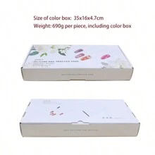 1 Peça Mão de Prática + 50 Unhas Postiças para Unhas Acrílicas, Mão de Prática em Silicone para Unhas, Dicas de Unhas Nunca Caem, Manequim de Mão Falsa para Prática de Unhas, Mão de Manequim de Prática Flexível com 100 Peças de Dicas de Unhas