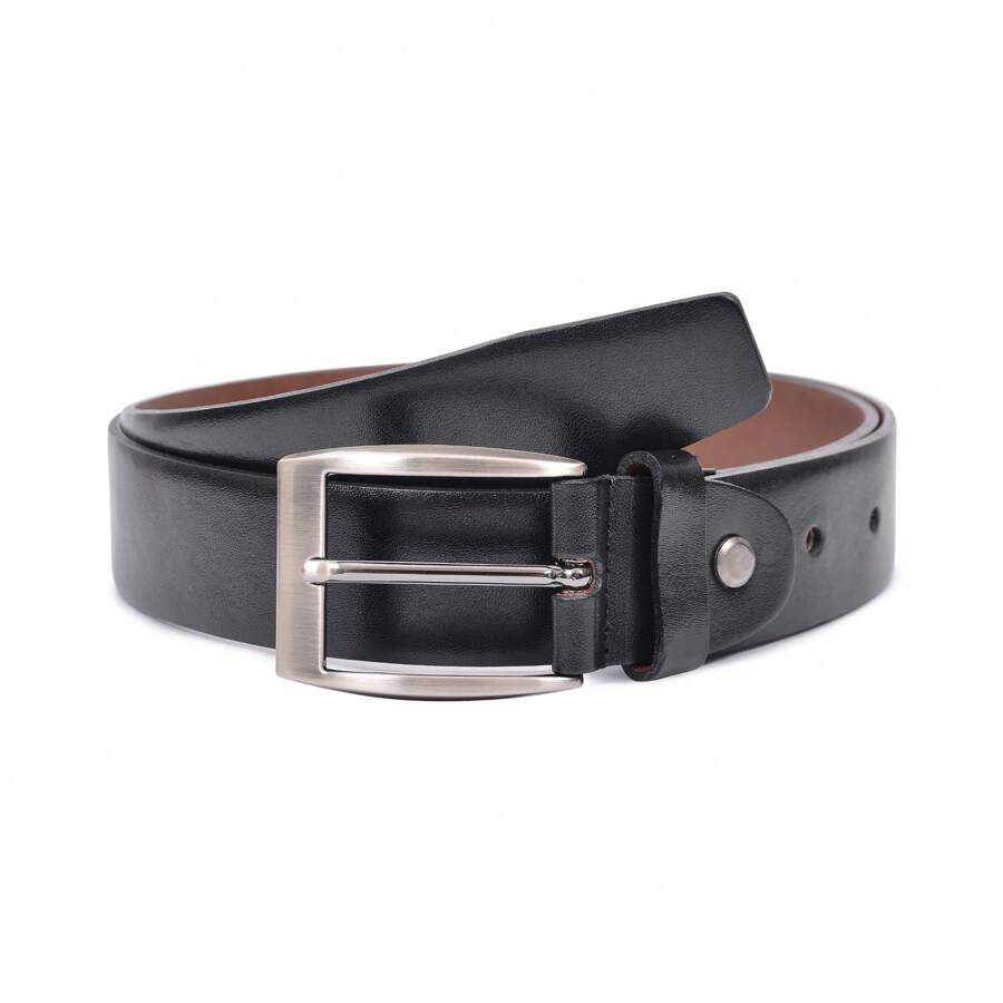 Cinto Masculino de Couro Sintético - Fivela Ajustável, Durável e Confortável