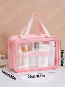 1-6 Pieces Set Hanging Travel Cosmetic Bag, Portable Toiletry Bag For Washing, Bathing, Makeup Organization, Carrying With You, Beauty Storage, Beach, Dry & Wet Separation, Swimming, Feminine Hygiene, Skincare, Waterproof Laundry Bag, Multi-Functional Storage Bag For Makeup Storage And Categorization, Such As Foundation Summer Travel, Vacation Home Bathroom Decor Holiday Makeup Organizer Bathroom Accessories Back To School