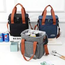Thermal Bag, Crossbody Strap, Lunch Box, Food 911 - 彩色 - 查看 2