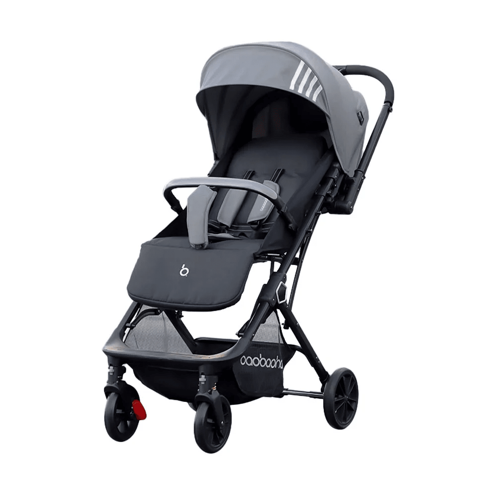 Poussette bébé/bambin paysage élevé, pliage rapide à un toucher, portable (peut être transformée en valise à traîner), roues antidérapantes avec grand panier, essentielle pour les voyages