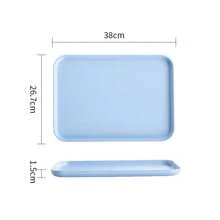 1pc Rectangular Tray, Plastic Serving Plate/Platter For Restaurant, Kindergarten, Home Use, Cup/Tea Tray, Catering, Barbecue, Kitchen Supplies, Available In Small/Medium/Large Size - Multicolor - View 31