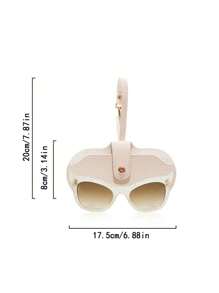 Sac de rangement pour lunettes de soleil, étui à lunettes, étui pour lunettes de myopie, sac portable et suspendu, pince pour lunettes de voyage, révélation de sexe, parfait pour les anniversaires, les mariages, les fêtes, le cadeau idéal pour les collègues, les amis et la famille, la rentrée scolaire