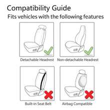 2pcs Animal Print Car Seat Covers Universal Fit For Most Cars, Black And Gray