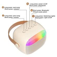 K Id Mini Karaoke Machine Portable Karaoke Speaker With 2 Wireless Microphones UK - Multicolor - View 11