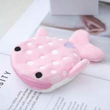 Cute Little Whale Coin Purse Plush Zipper Coin Purse Key Earphone Bag Plush Shark Coin Purse Ideal For Gifts,Whale Tail,Shark Puppet,Shark,Whale Shark,Whale,Red Panda,Shark Plushy,Coin Purse,Plushie Shark,Capybara,Palm Pals