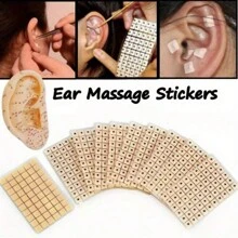 600pcs Ear Acupuncture Stickers, Pressure Point Massaging Stickers, Ear Meridian Acupressure Seeds Tack Ear Patches, Traditional Chinese Medicine Ear Points Stickers - Multicolor - View 9