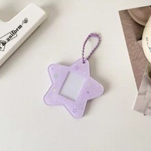 明星照片卡夹 可爱钥匙扣吊坠 3英寸照片卡夹 学生卡袋 证件卡包 照片保护套 证件徽章夹 - 彩色 - 查看 15