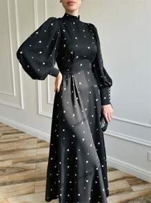 Long Sleeve Black Holiday Dresses For Women, Modest