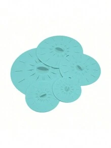 5 件硅胶弹力盖、密封硅胶盖、食物烹饪碗盖、储物盖、5 件套锅/平底锅盖、微波炉防溅盖