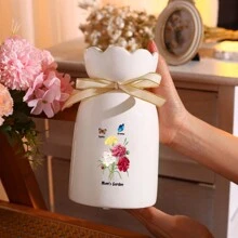 1 pièce Vase en céramique personnalisé avec papillon, personnalisable avec 1 à 8 noms, vase à fleurs de style minimaliste, décoration pour salon et chambre à coucher, vase décoratif pour meuble TV, plante hydroponique en céramique, arrangement floral créatif, centre de table pour salle à manger, décoration d'intérieur élégante, cadeau personnalisé avec nom pour amis, famille, êtres chers - Multicolore - Voir 5
