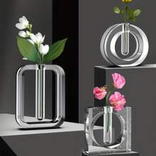 9 Peças Vasos, Recipientes de Hidroponia e Plantadores de Tubo Acrílico Transparente