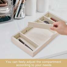 Samtbrille Organizer - Mehrzweck Aufbewahrungsablage für Brillen, Schmuck (Ringe, Ketten, Armbänder, Uhren) für Männer und Frauen