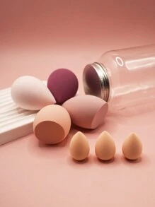 7pcs Bottle Shaped Makeup Sponge Set, Soft Makeup Blender Sponges,Giveaways,Travel,Cheap Stuff,Travel Essential - Multicolor - View 6