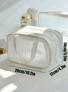 1-6 Pieces Set Hanging Travel Cosmetic Bag, Portable Toiletry Bag For Washing, Bathing, Makeup Organization, Carrying With You, Beauty Storage, Beach, Dry & Wet Separation, Swimming, Feminine Hygiene, Skincare, Waterproof Laundry Bag, Multi-Functional Storage Bag For Makeup Storage And Categorization, Such As Foundation Summer Travel, Vacation Home Bathroom Decor Holiday Makeup Organizer Bathroom Accessories Back To School