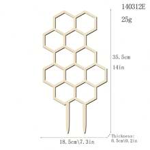 木质蜂窝植物爬藤架 爬藤绿植花盆园艺盆栽支架固定支撑杆 室内室外均适用 - 彩色 - 查看 13