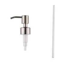 1 pièce Tête de distributeur de savon liquide en acier inoxydable 304 pour distributeur de mousse de savon, shampoing, accessoires de salle de bain, décoration de maison, décoration d'automne, rentrée scolaire