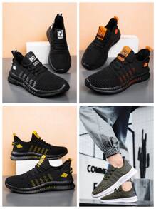 Men's Casual Sneakers, Lightweight Breathable Low-Top Lace-Up Outdoor Driving Shoes, Fashionable Versatile Running Shoes, Size 39-48