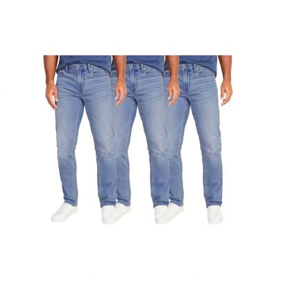 3-Pack Men's Flex Stretch Slim Straight Jeans